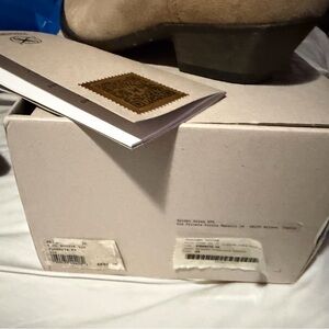 Stylish Beige Suede Ankle Boots